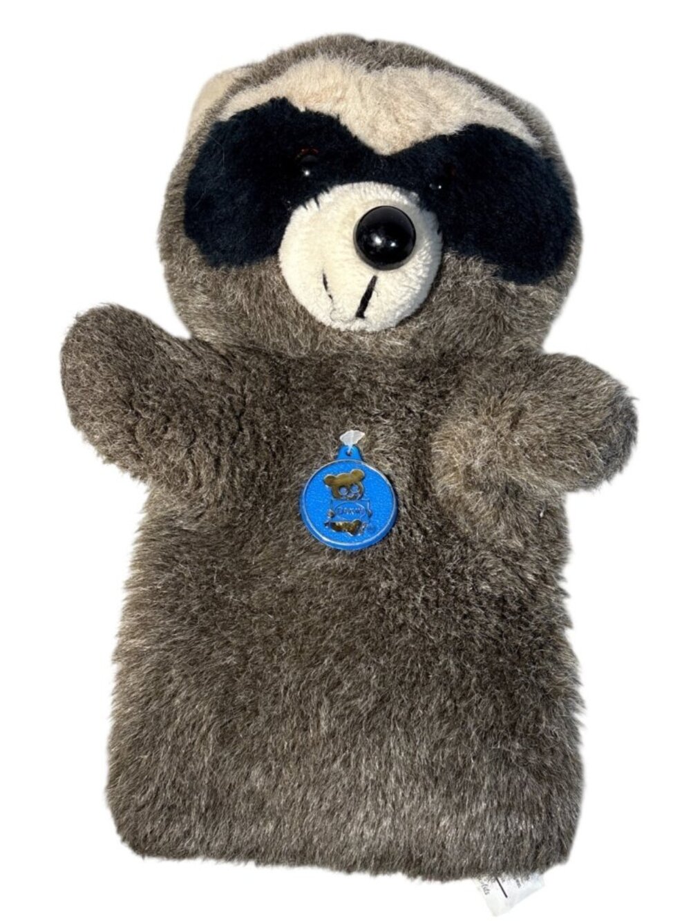 Dakin Raccoon Plush Hand Puppet 11" Soft 1984 Vintage